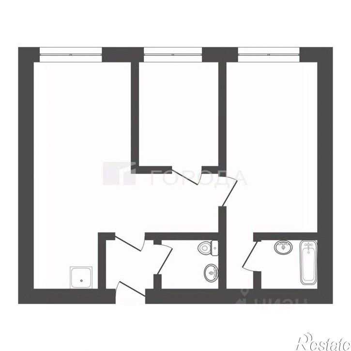 2-комн квартира Партизанская улица, 61,  д. 61