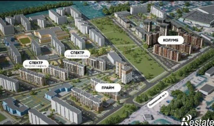 2-комн квартира в новом доме Павловский тракт, 196а 1,  д. 196а 1,  к. 1