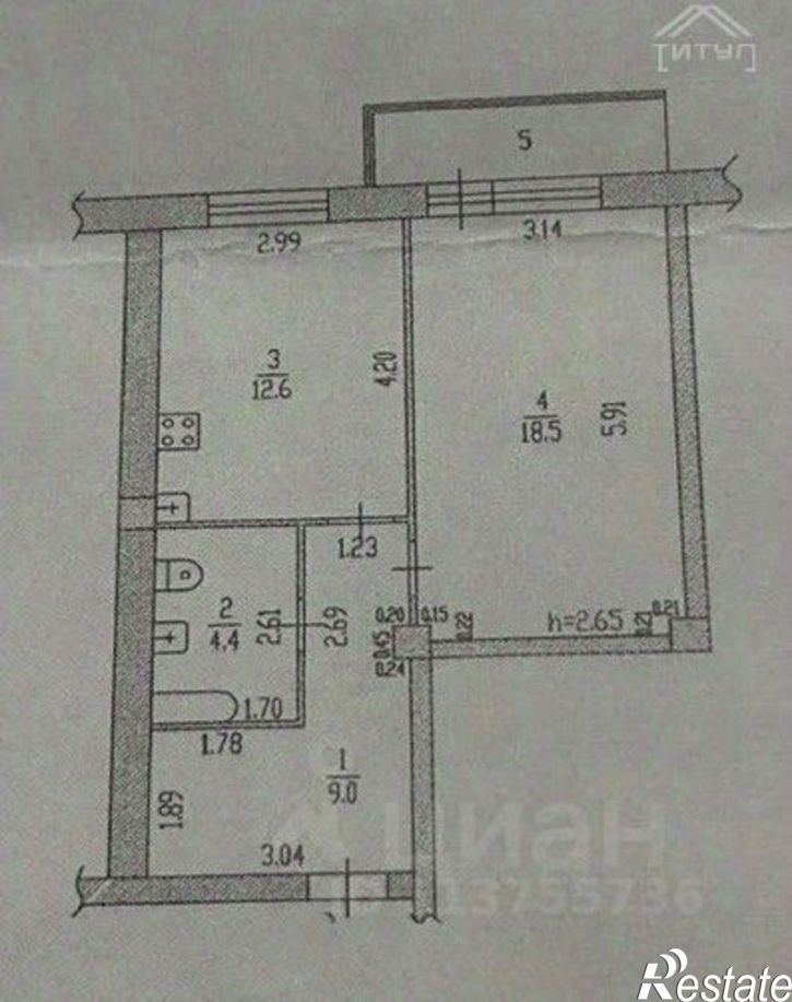 1-комн квартира ул Северо-Западная, 23А,  д. 23А