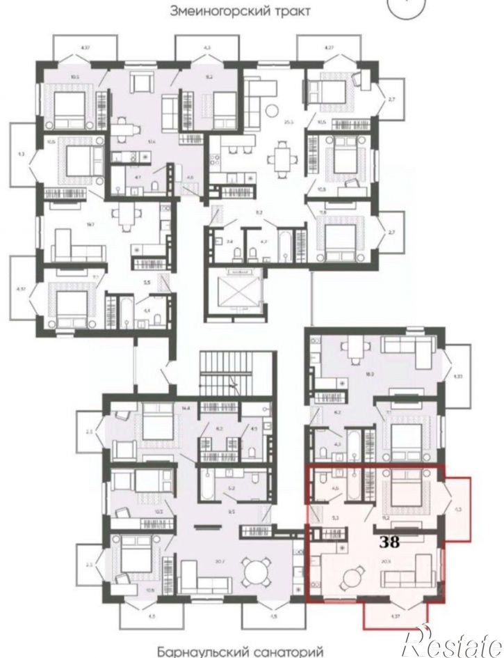 2-комн квартира Змеиногорский тракт, 35б 2,  д. 35б 2,  к. 2
