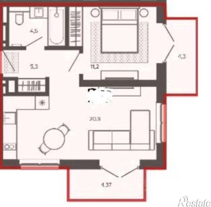2-комн квартира Змеиногорский тракт, 35б 2,  д. 35б 2,  к. 2