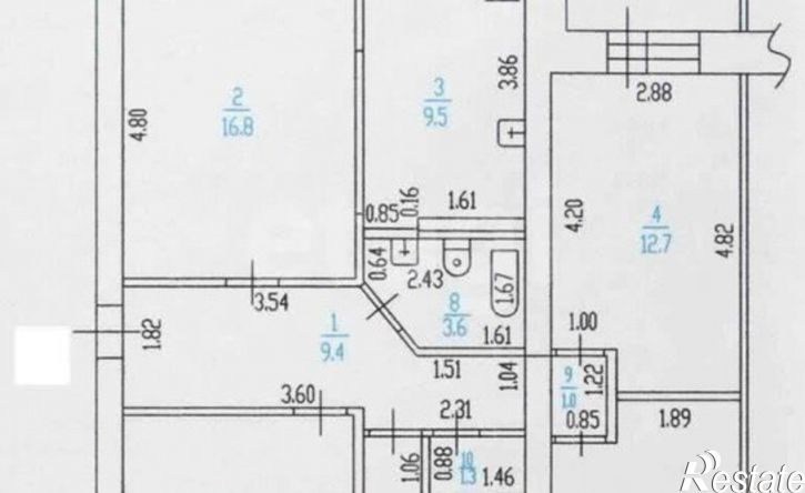 4-комн квартира улица Островского, 7,  д. 7