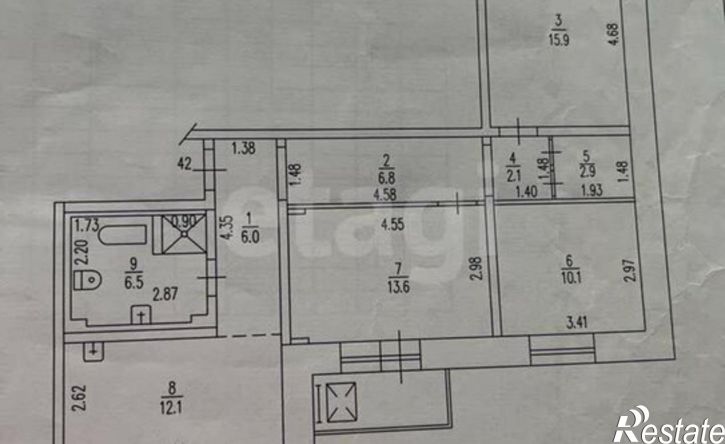 3-комн квартира улица Энтузиастов, 30Г,  д. 30Г