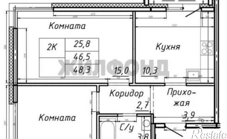 2-комн квартира Северный Власихинский проезд, 67,  д. 67