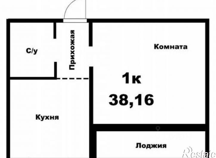1-комн квартира в новом доме улица Союза Республик, 11А,  д. 11А