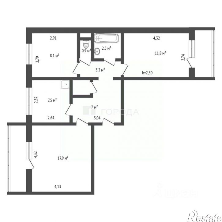 3-комн квартира улица Антона Петрова, 262,  д. 262