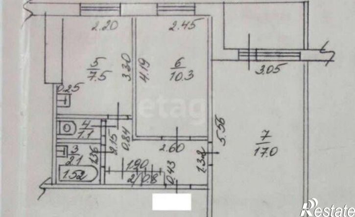 2-комн квартира Взлётная улица, 34,  д. 34