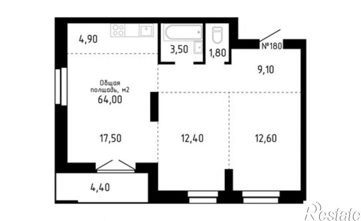 3-комн квартира улица Никитина, 10,  д. 10