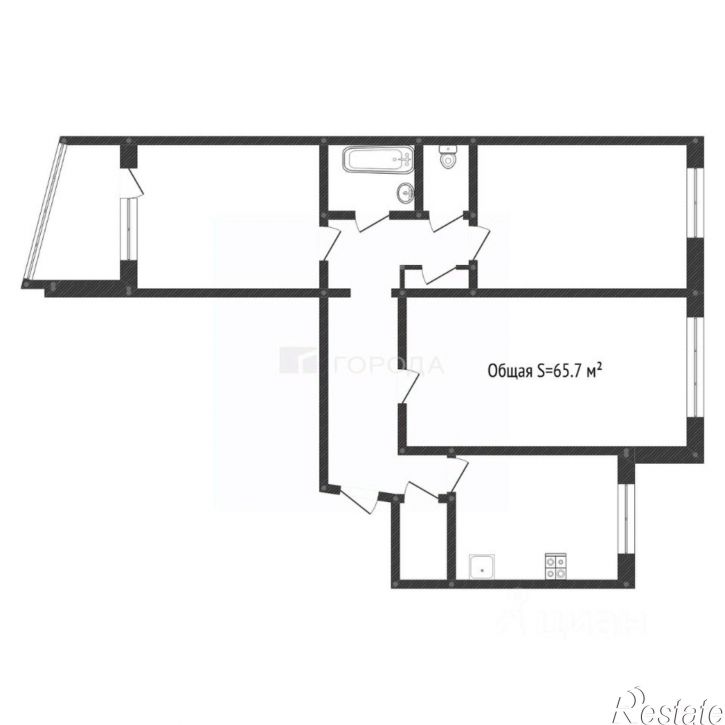 3-комн квартира ул Мусоргского, 34,  д. 34