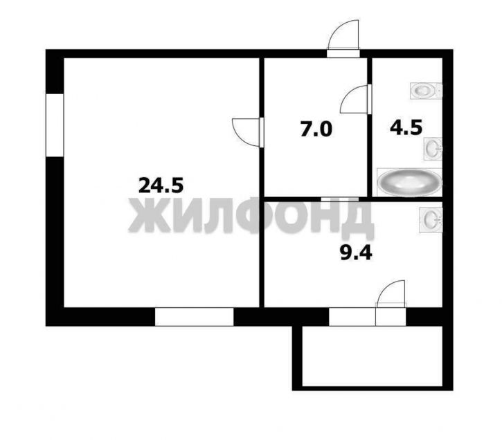 1-комн квартира Фурманова проезд, д.26а