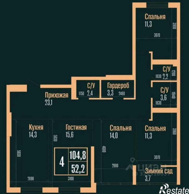 4-комн квартира Красноармейский пр-кт, 61б,  д. 61б