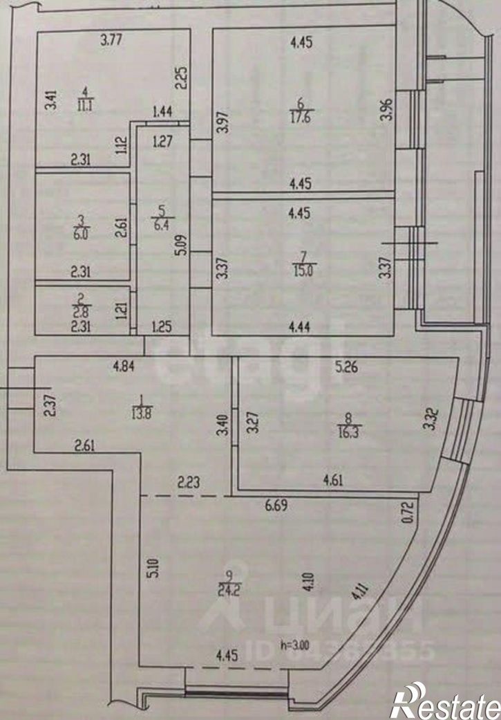 3-комн квартира Змеиногорский тракт, 104м/2,  д. 104м/2