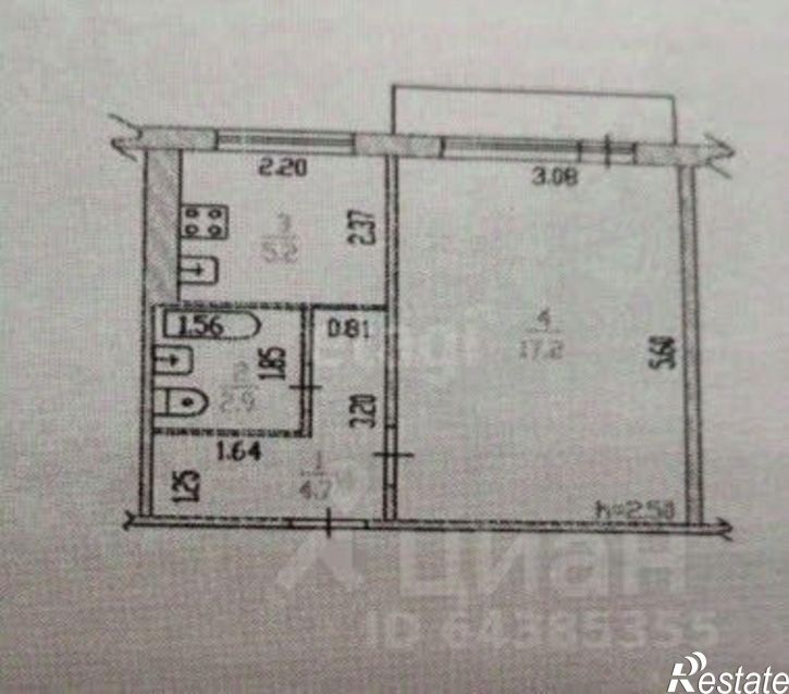 1-комн квартира ул Весенняя, 14а 2,  д. 14а 2,  к. 2