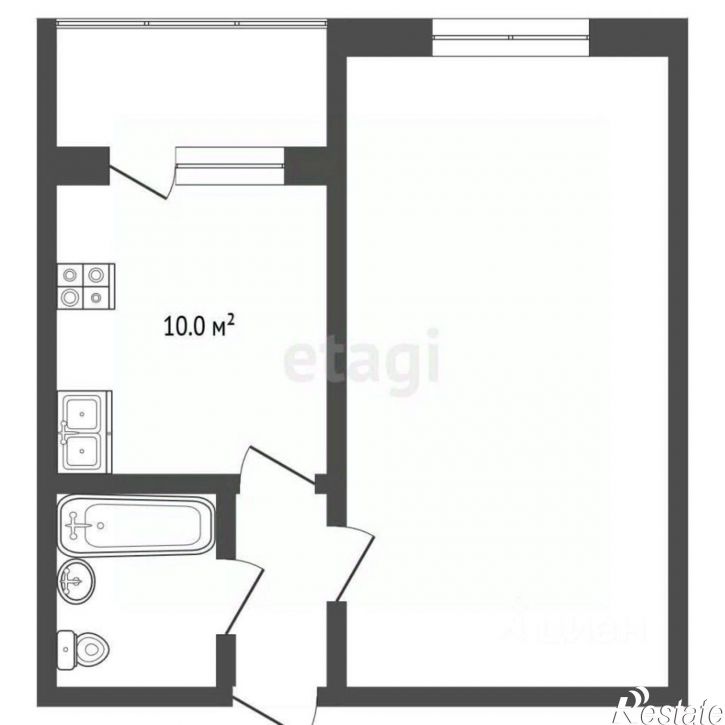 1-комн квартира Сиреневая улица, 28,  д. 28