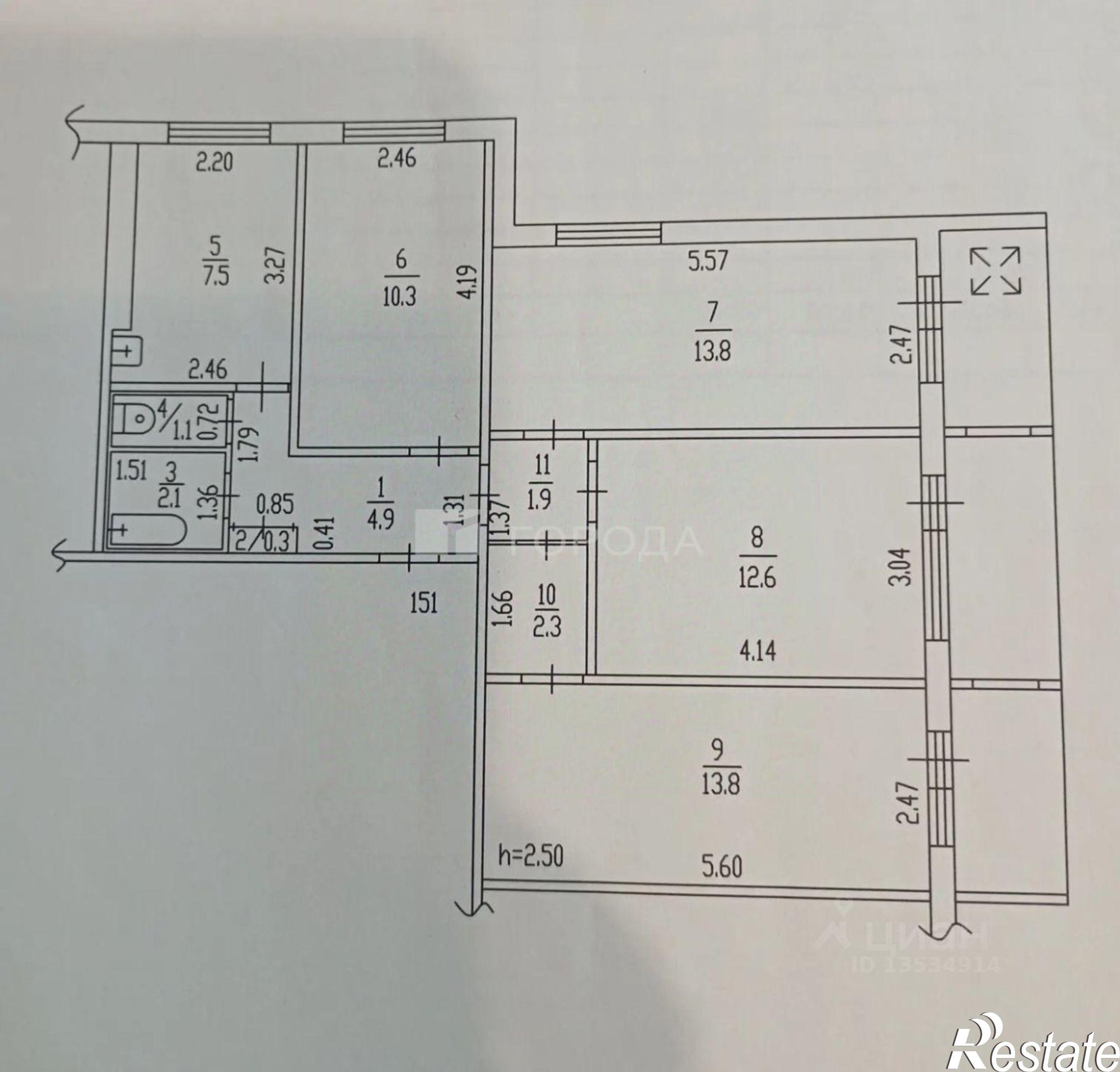 Купить комнату за 1 570 000 рублей на ул Шумакова, 38