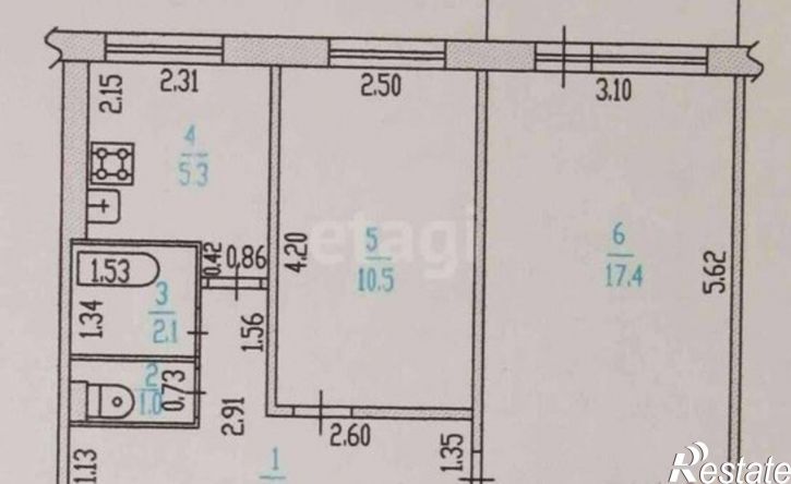 2-комн квартира ул Георгия Исакова, 222,  д. 222