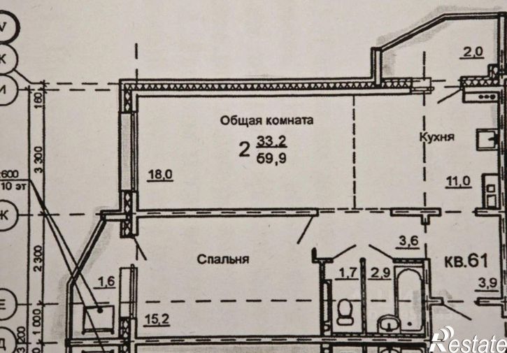 2-комн квартира ул Гущина, 150/2,  д. 150/2