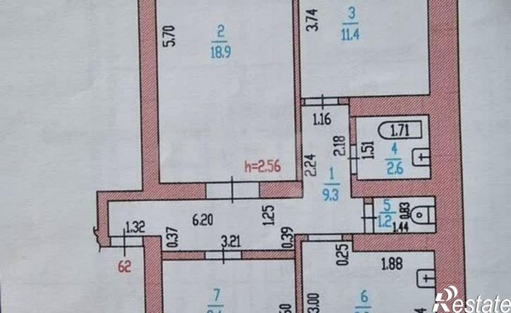 2-комн квартира улица Сизова, 28А,  д. 28А