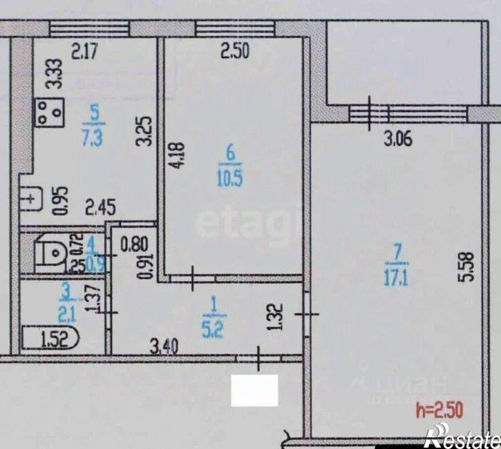 2-комн квартира ул Шукшина, 34,  д. 34