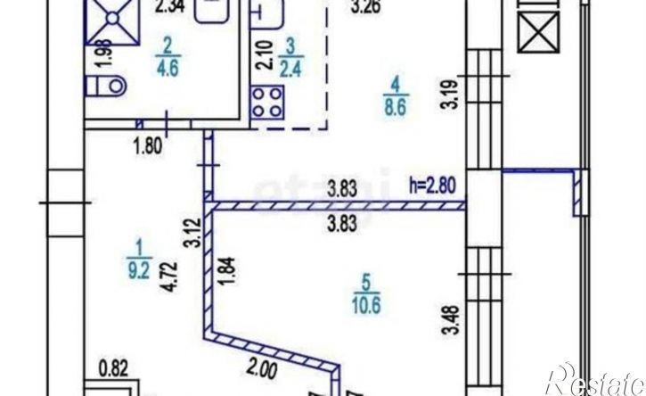 1-комн квартира ул Партизанская, 55,  д. 55