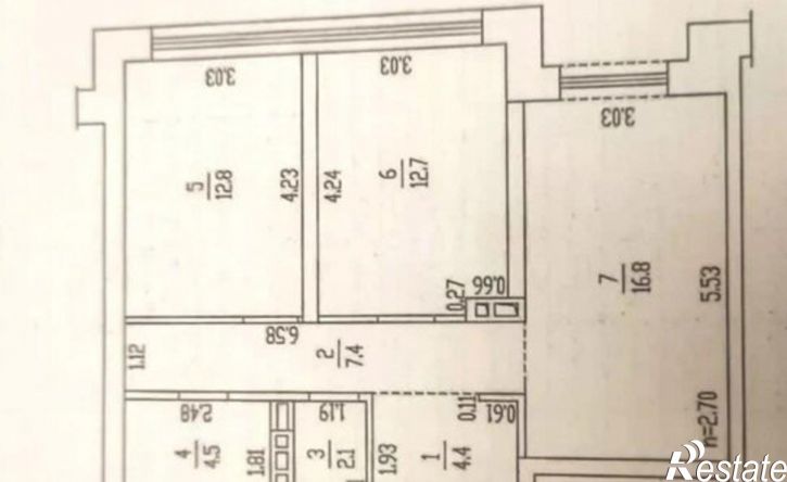 2-комн квартира улица Сергея Семёнова, 27 к2,  д. 27 к2