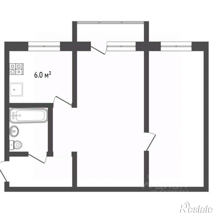2-комн квартира ул Союза Республик, 35,  д. 35