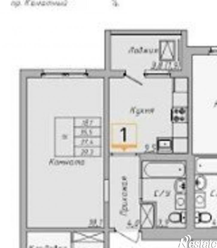 1-комн квартира 6-я Нагорная улица, 15Г/7,  д. 15Г/7