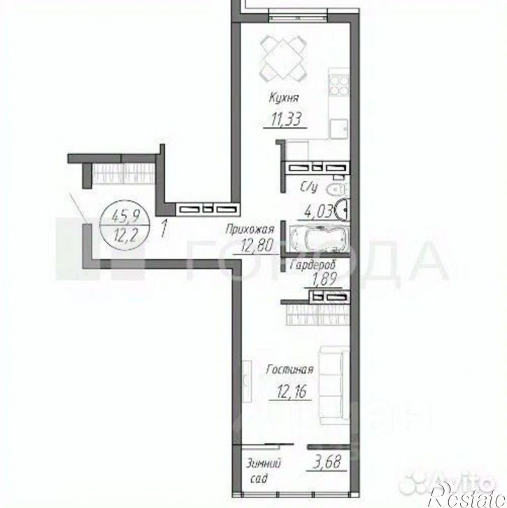 1-комн квартира Красноармейский проспект, 61Б,  д. 61Б