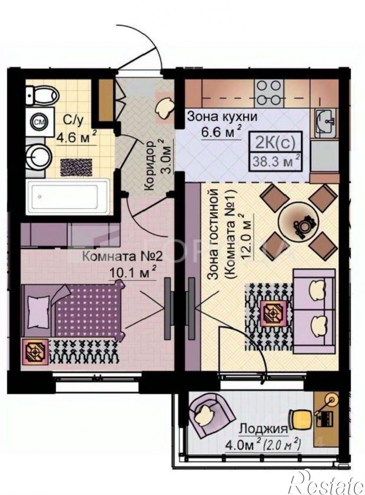 2-комн квартира ул Малахова, 34а,  д. 34а