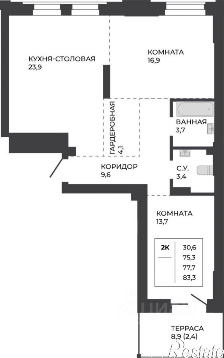 2-комн квартира в новом доме ул Шумакова, 14А,  д. 14А