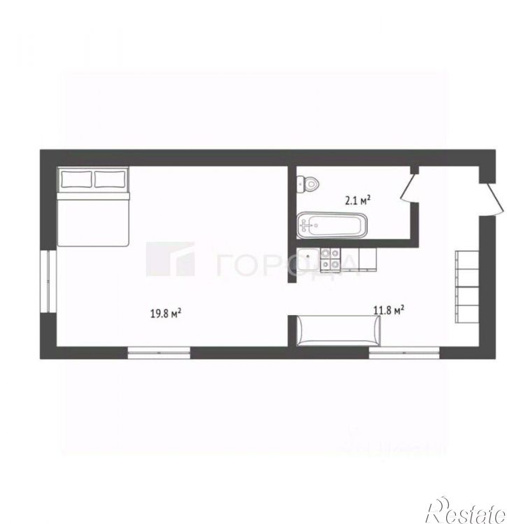 1-комн квартира ул Профинтерна, 18,  д. 18