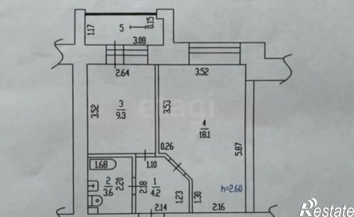 1-комн квартира Взлётная улица, 17,  д. 17