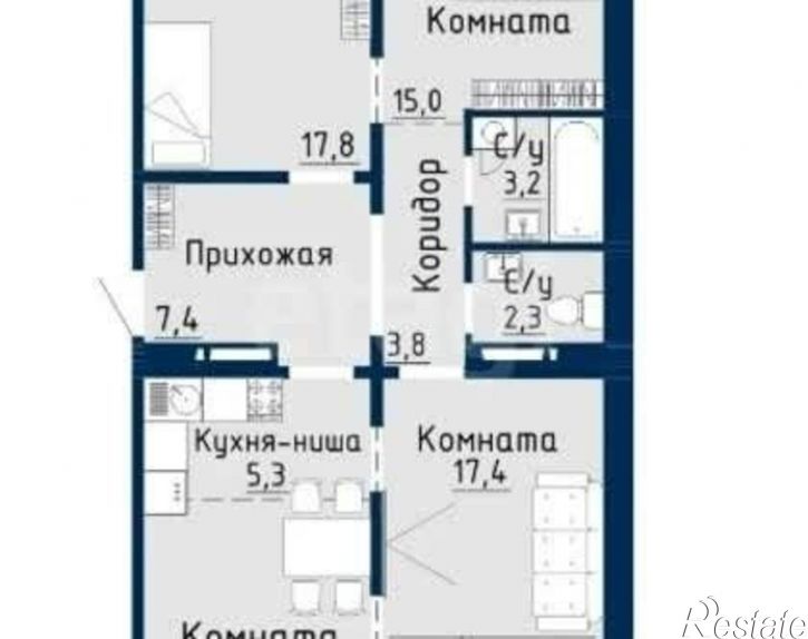 4-комн квартира Северный Власихинский проезд, 122 к4,  д. 122 к4