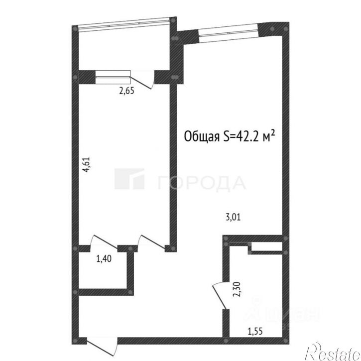 2-комн квартира улица Никитина, 107,  д. 107