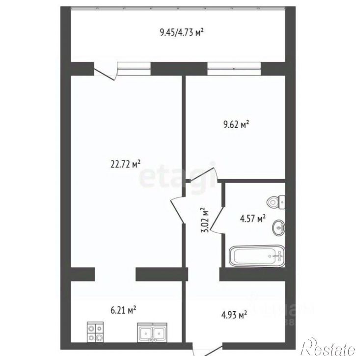1-комн квартира переулок Ядринцева, 95,  д. 95