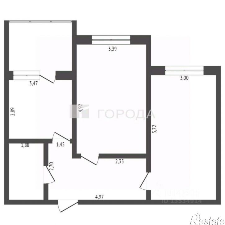 2-комн квартира ул Приречная, 2а,  д. 2а