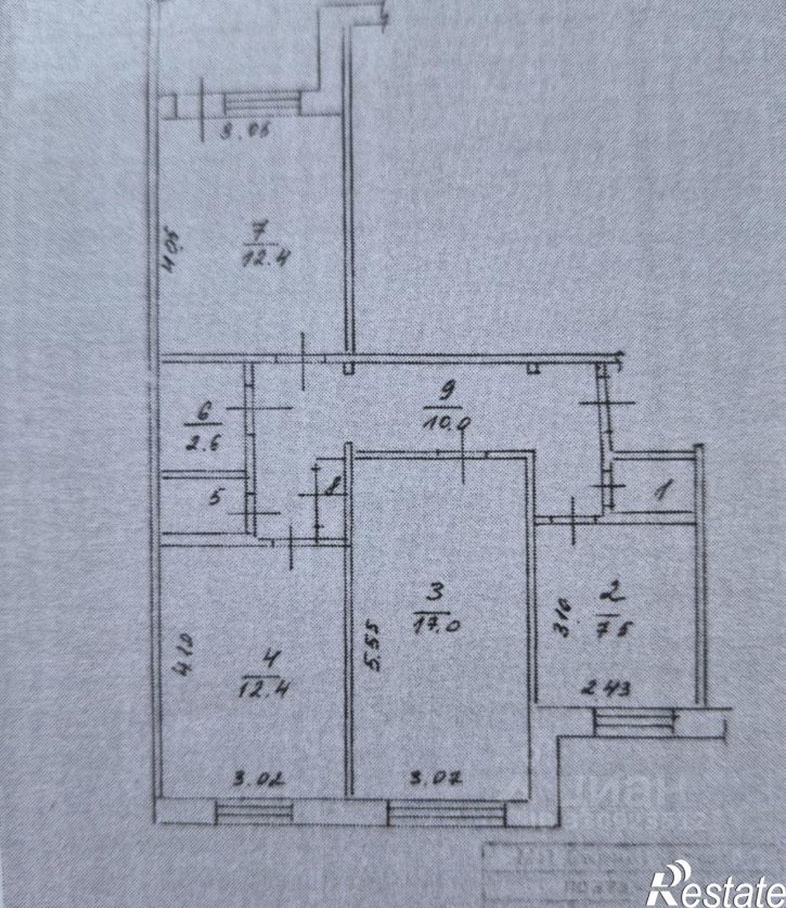 3-комн квартира улица Матросова, 10,  д. 10