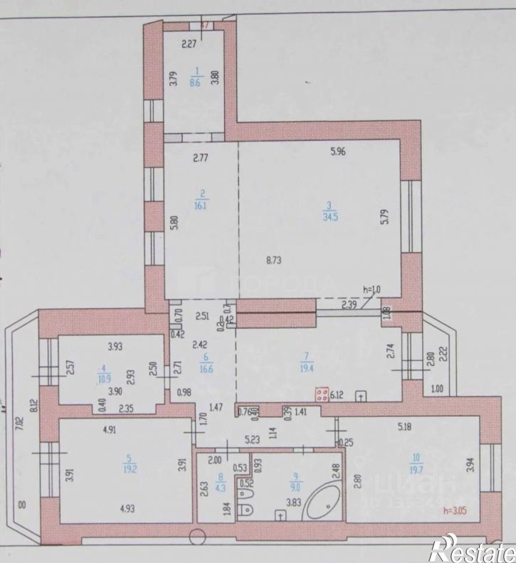 4-комн квартира ул Папанинцев, 97/89,  д. 97/89
