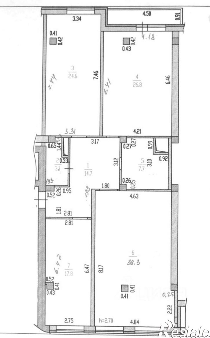 3-комн квартира Партизанская улица, 105,  д. 105