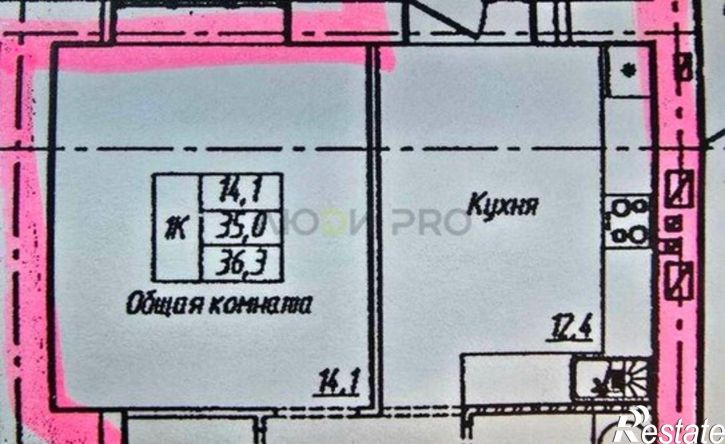 2-комн квартира улица Попова, 134,  д. 134