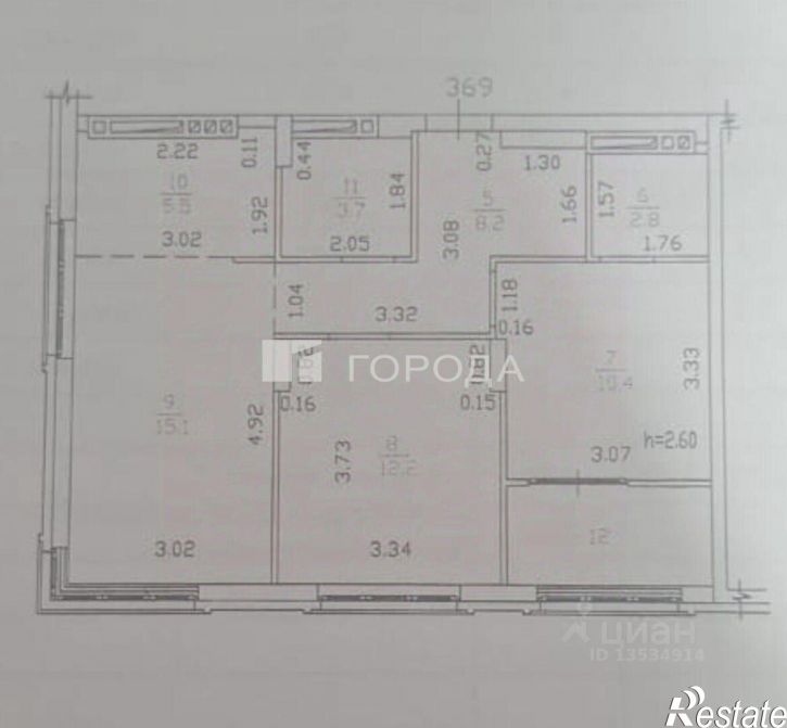 3-комн квартира улица Челюскинцев, 80В к1,  д. 80В к1