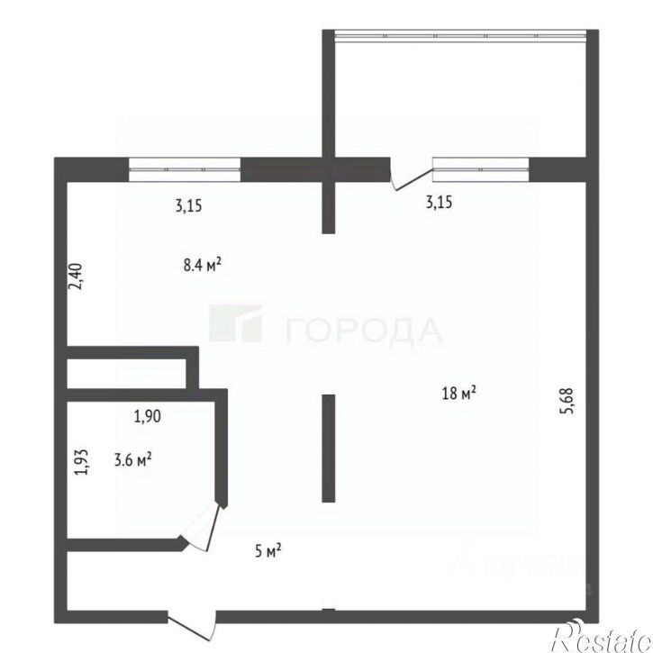 1-комн квартира улица Сергея Ускова, 12,  д. 12