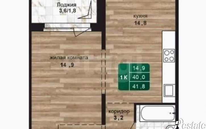 1-комн квартира 6-я Нагорная улица, 31,  д. 31