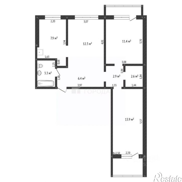 3-комн квартира улица Антона Петрова, 214,  д. 214