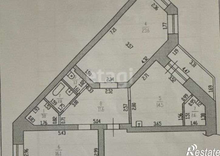 2-комн квартира улица Сухэ-Батора, 21,  д. 21