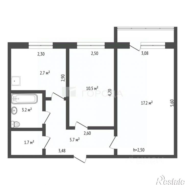 2-комн квартира ул Чайковского, 27,  д. 27