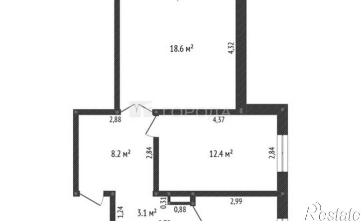 2-комн квартира Лазурная улица, 52,  д. 52