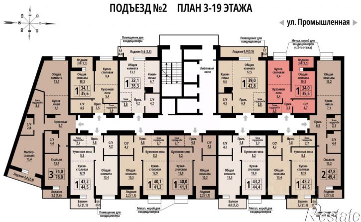 1-комн квартира в новом доме Промышленная улица, 10,  д. 10