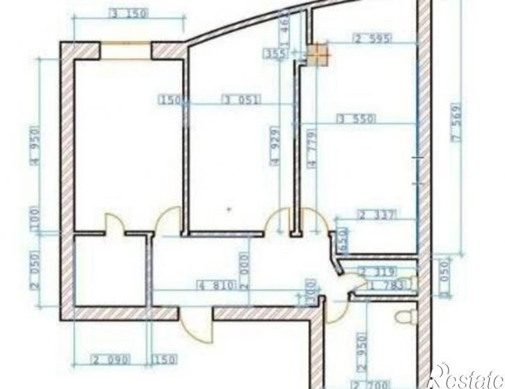 3-комн квартира ул Партизанская, 78,  д. 78