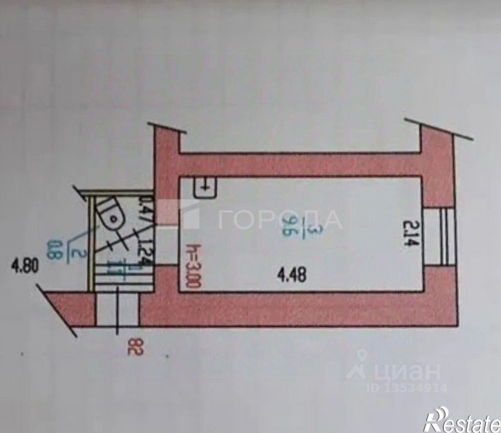 1-комн квартира пр-кт Калинина, 5,  д. 5